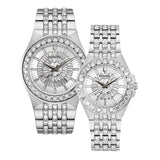 Buy Shop Bulova Phantom Crystal Silver Dial Silver Steel Strap Watch for Men - 96A236 USA Online
