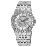 Buy Shop Bulova Phantom Crystal Silver Dial Silver Steel Strap Watch for Men - 96A236 USA Online