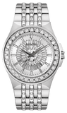 Buy Shop Bulova Phantom Crystal Silver Dial Silver Steel Strap Watch for Men - 96A236 USA Online