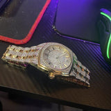 Buy Shop Bulova Phantom Crystal Silver Dial Two Tone Steel Strap Watch for Men - 98B323 USA Online