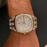 Buy Shop Bulova Phantom Crystal Silver Dial Two Tone Steel Strap Watch for Men - 98B323 USA Online