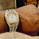 Buy Shop Bulova Phantom Crystal Silver Dial Two Tone Steel Strap Watch for Men - 98B323 USA Online