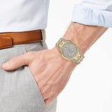 Buy Shop Bulova Phantom Crystal Silver Dial Two Tone Steel Strap Watch for Men - 98B323 USA Online