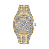 Buy Shop Bulova Phantom Crystal Silver Dial Two Tone Steel Strap Watch for Men - 98B323 USA Online