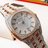 Buy Shop Bulova Phantom Crystal Silver Dial Two Tone Steel Strap Watch for Men - 98B324 USA Online
