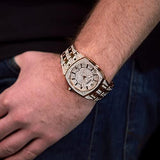Buy Shop Bulova Phantom Crystal Silver Dial Two Tone Steel Strap Watch for Men - 98B324 USA Online