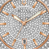 Buy Shop Bulova Phantom Crystal Silver Dial Two Tone Steel Strap Watch for Men - 98B324 USA Online