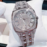 Buy Shop Bulova Phantom Swarovski Crystal Pave Silver Dial Silver Steel Strap Watch for Men - 98B296 USA Online