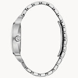 Buy Shop Bulova Phantom Swarovski Crystal Pave Silver Dial Silver Steel Strap Watch for Men - 98B296 USA Online