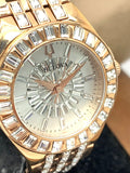Buy Shop Bulova Phantom White Dial with Swarovski Baguettes Rose Gold Steel Strap Watch for Women - 98L268 USA Online