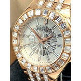 Buy Shop Bulova Phantom White Dial with Swarovski Baguettes Rose Gold Steel Strap Watch for Women - 98L268 USA Online