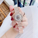 Buy Shop Bulova Phantom White Dial with Swarovski Baguettes Rose Gold Steel Strap Watch for Women - 98L268 USA Online