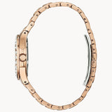 Buy Shop Bulova Phantom White Dial with Swarovski Baguettes Rose Gold Steel Strap Watch for Women - 98L268 USA Online