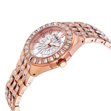 Buy Shop Bulova Phantom White Dial with Swarovski Baguettes Rose Gold Steel Strap Watch for Women - 98L268 USA Online