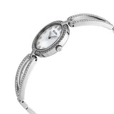 Bulova Crystal Collection Mother of Pearl Dial Silver Steel Strap Watch for Women - 96L223