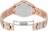 Bulova Crystal Collection Silver Dial Rose Gold Steel Strap Watch for Women - 98L229