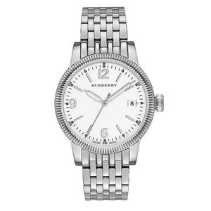 Buy Shop Burberry Analog White Dial Silver Steel Strap Watch for Women - BU7838 USA Online