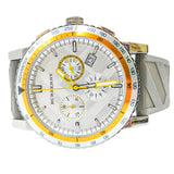 Buy Shop Burberry Belt Chronograph Silver Dial Brown Rubber Strap Watch For Men - BU9811 USA Online