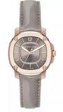 Buy Shop Burberry Britain Diamonds Grey Dial Grey Leather Strap Watch for Women - BBY1810 USA Online