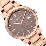Buy Shop Burberry The City Light Brown Dial Rose Gold Steel Strap Watch for Women - BU9005 USA Online
