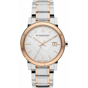Buy Shop Burberry The City White Dial Two Tone Steel Strap Watch for Women - BU9006 USA Online