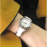 Buy Shop Burberry The City Silver Dial White Leather Strap Watch for Women - BU9019 USA Online