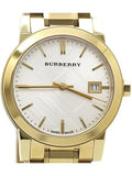 Buy Shop Burberry The City White Dial Gold Steel Strap Watch for Women - BU9103 USA Online