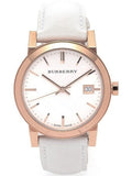 Buy Shop Burberry The City White Dial White Leather Strap Watch for Women - BU9209 USA Online