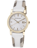 Buy Shop Burberry The City White Dial White Leather Strap Watch for Women - BU9110 USA Online