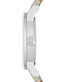 Buy Shop Burberry The City White Dial Beige Leather Strap Watch for Women - BU9132 USA Online