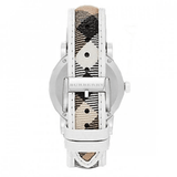 Buy Shop Burberry The City Silver Dial Brown Leather Strap Watch for Women - BU9136 USA Online