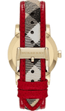 Buy Shop Burberry The City Champagne Dial Leather Strap Watch for Women - BU9139 USA Online