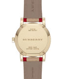 Buy Shop Burberry The City Champagne Dial Leather Strap Watch for Women - BU9139 USA Online