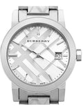 Buy Shop Burberry The City White Dial Silver Steel Strap Watch for Women - BU9144 USA Online