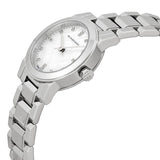 Burberry The City Diamonds Mother of Pearl Dial Silver Steel Strap Watch for Women - BU9224