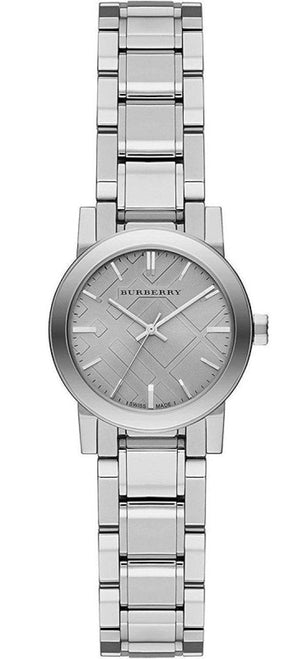 Burberry The City Diamonds Silver Dial Silver Steel Strap Watch for Women - BU9229