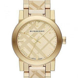 Buy Shop Burberry The City Gold Dial Gold Steel Strap Watch for Women - BU9234 USA Online