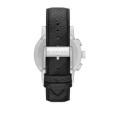 Burberry The City Grey Dial Black Leather Strap Watch for Men - BU9362