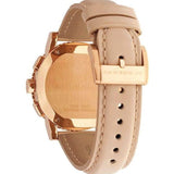 Buy Shop Burberry Chronograph Rose Gold Dial Beige Leather Strap Watch for Women - BU9704 USA Online