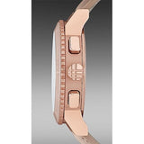 Buy Shop Burberry Chronograph Rose Gold Dial Beige Leather Strap Watch for Women - BU9704 USA Online