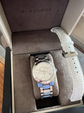 Buy Shop Burberry City Chronograph White Dial Silver Steel Strap Watch For Women - BU9700 USA Online