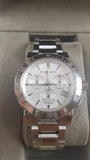 Buy Shop Burberry City Chronograph White Dial Silver Steel Strap Watch For Women - BU9700 USA Online