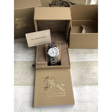 Buy Shop Burberry City Chronograph White Dial Silver Steel Strap Watch For Women - BU9700 USA Online