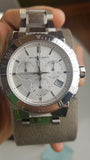 Buy Shop Burberry City Chronograph White Dial Silver Steel Strap Watch For Women - BU9700 USA Online