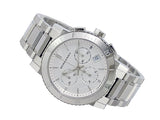 Buy Shop Burberry City Chronograph White Dial Silver Steel Strap Watch For Women - BU9700 USA Online