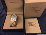 Buy Shop Burberry The City Chronograph White Dial Haymarket Leather Strap Watch For Men - BU9360 USA Online