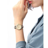 Buy Shop Burberry Classic Champagne Gold Dial Horseferry Leather Strap Watch for Women - BU10104 USA Online