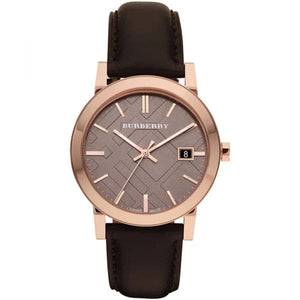 Buy Shop Burberry Classic Quartz Brown Dial Brown Leather Strap Watch for Men - BU9013 USA Online