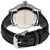 Buy Shop Burberry Classic Round Cream Dial Black Leather Strap Watch for Men - BU10008 USA Online