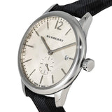 Buy Shop Burberry Classic Round Cream Dial Black Leather Strap Watch for Men - BU10008 USA Online